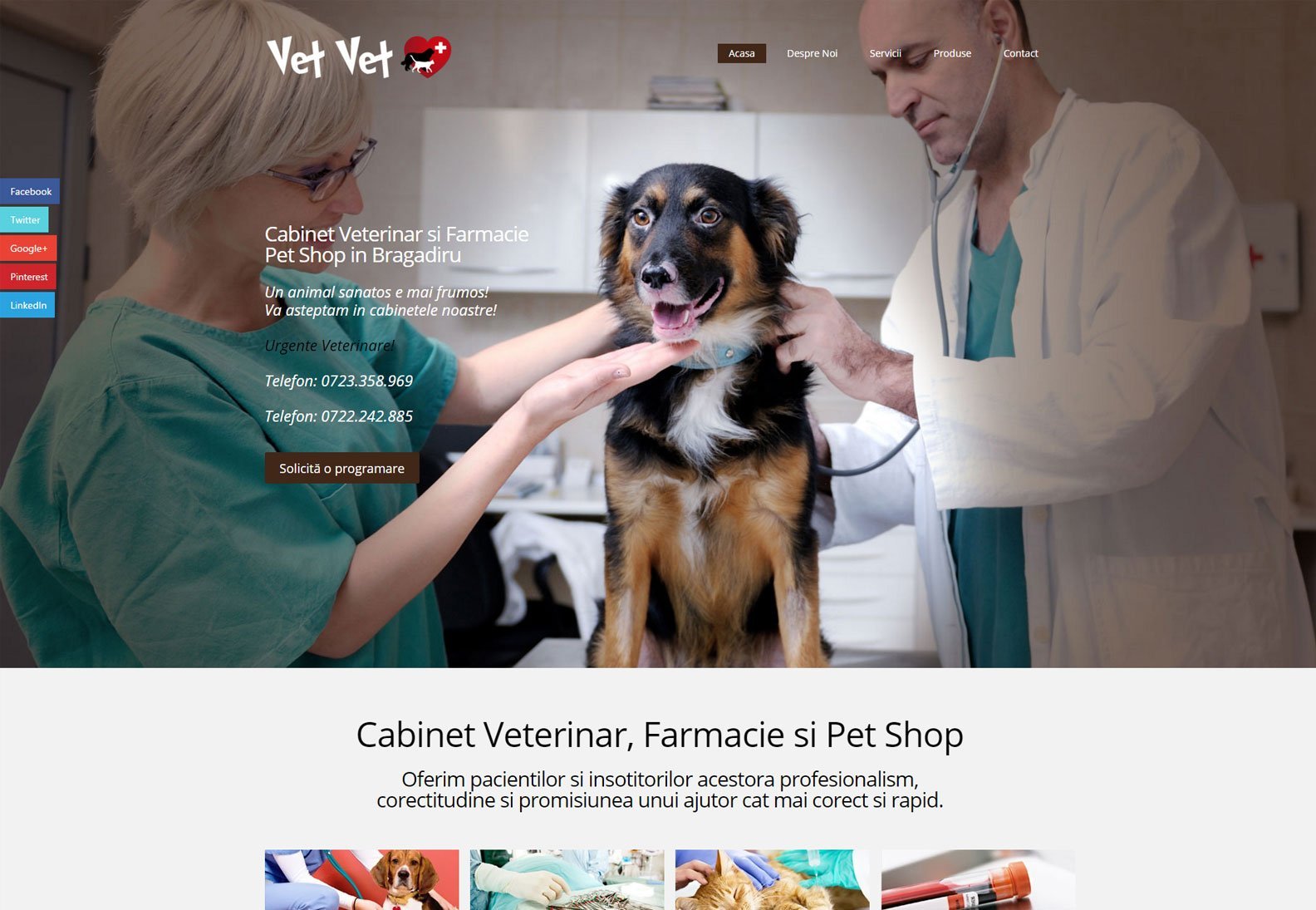 Veterinary clinic and pet shop digital platform