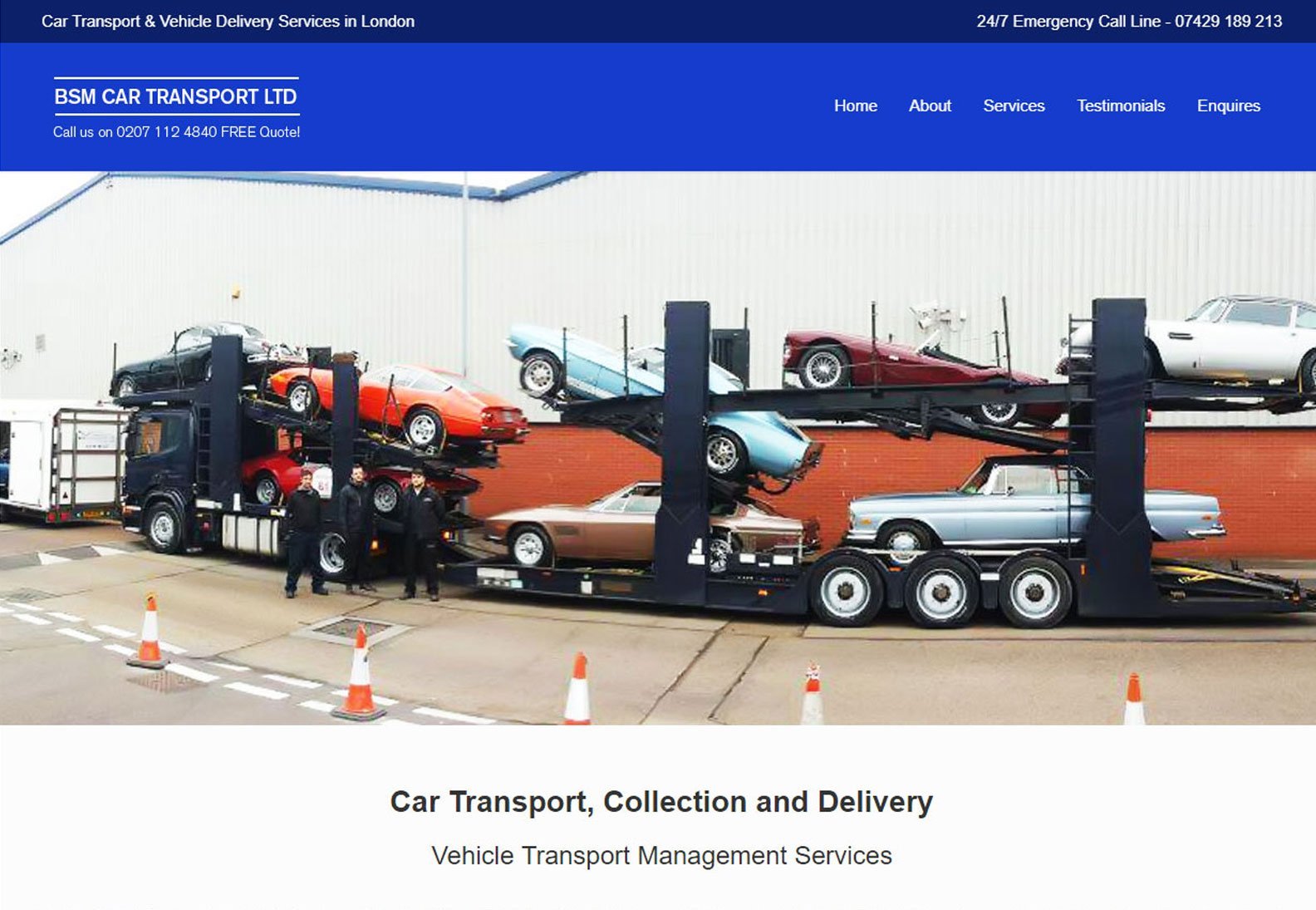 Transport and logistics lead capture project